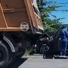 В Пензенской области легковушка столкнулась с КамАЗом 