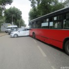 ДТП с участием пензенского автобуса спровоцировало пробку в центре Энгельса