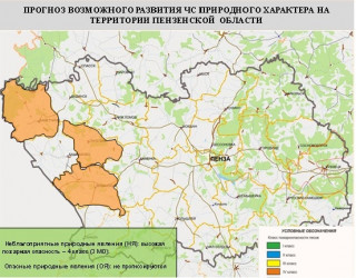 Высокая пожарная опасность прогнозируется в трех районах Пензенской области