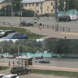 В Пензе легковушка снесла ограждение и уехала с места ДТП