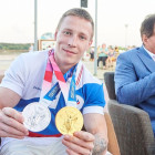 Чемпиона Дениса Аблязина с Олимпиады встречали в Городе Спутнике