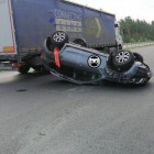 В Пензенской области машина перевернулась на крышу после ДТП