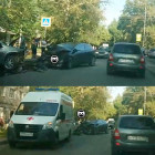 В жуткой аварии на улице Пушанина в Пензе изуродовало две легковушки