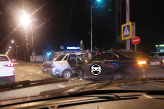 В Пензе ночью произошло два ДТП с легковушками