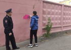В одном из районов Пензы закрасили более 300 надписей с рекламой наркотиков