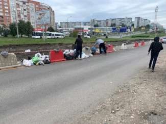 На проспекте Строителей в Пензе ликвидировали мусорные свалки