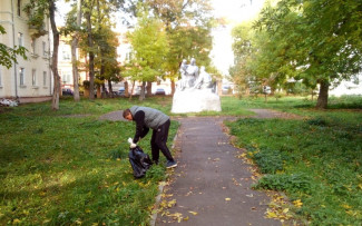 В Пензе привели в порядок сквер «Молодая семья»