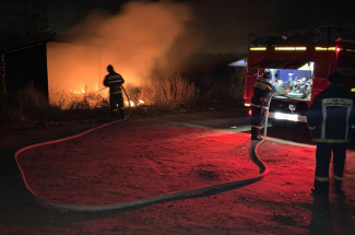 Под Пензой в сдт «Степное» вспыхнул бытовой мусор