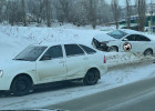 На улице Воронова в Пензе жестко столкнулись две машины. ФОТО