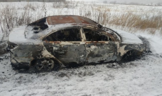 В Пензенской области в сгоревшем авто на обочине дороги найден труп