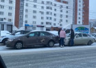 На улице Суворова в Пензе образовался затор из-за ДТП