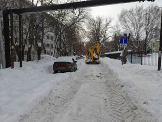 В Пензе очистили от снега микрорайон Райки