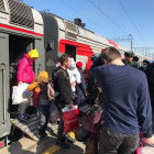 В Пензу прибыл поезд с беженцами из Донецкой Народной Республики. ФОТО