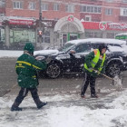 Пензенские коммунальщики вышли на борьбу со снегопадом. ФОТО