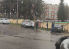 Жесткая авария в Пензе: легковушка пробила кирпичное ограждение