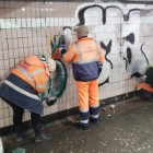 В Пензе отмыли от граффити один из подземных пешеходных переходов