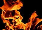 На улице Тарханова в Пензе огонь уничтожил ларек с шаурмой