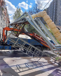В Заводском районе Пензы КАМАЗ устроил ДТП с разрушениями