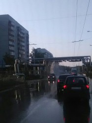 В Пензе на улице Клары Цеткин произошел потоп
