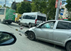 На проспекте Победы в Пензе образовался затор из-за аварии