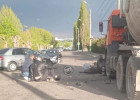 В Пензе в тройном ДТП на улице Окружной пострадал мотоциклист