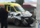 Страшное ДТП на путепроводе в Пензе: машину изуродовало до неузнаваемости
