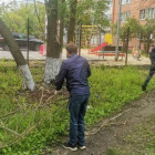 В Пензе привели в порядок сквер на улице Докучаева
