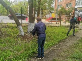 В Пензе привели в порядок сквер на улице Докучаева