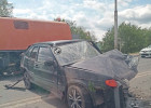 На Сурском мосту вдребезги разбились две легковушки