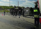 В Пензе перевернулась огромная фура. ВИДЕО