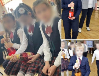 В Пензенской школе детям на праздник вручили по бутылке