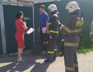 В Первомайском районе Пензы состоялся противопожарный рейд