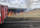 Под Пензой случился пожар на территории СНТ «Заря»