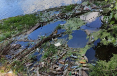Экологическая катастрофа в Грабово: на Суре появились мусорные острова