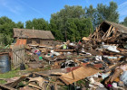 Из-за хлопка газа в Лунинском районе жилой дом взлетел на воздух