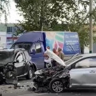 Появилось видео с места серьезной аварии на улице Ладожской в Пензе