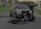 В Пензе около ТРЦ «Коллаж» сбили велосипедиста. ВИДЕО
