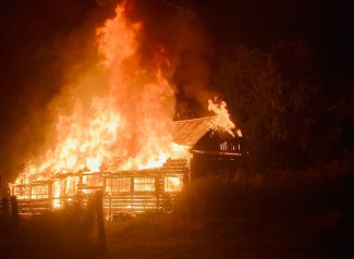 В Пензенской области огонь уничтожил частный дом