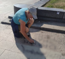 Сотрудники Пензавтодора заявили в полицию на хулиганов, разрисовавших памятник Ленину