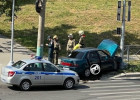 На заколдованном перекрестке в Пензе снова произошло жесткое ДТП, водитель влетел в столб