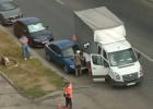 Пензенцы сообщают об аварии с фургоном на улице Куйбышева