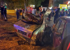 В сети появилось видео с места страшной аварии в Пензе, где легковушку разорвало на две части