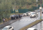 В Пензе попали в жесткую аварию две легковушки