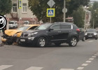 В центре Пензы произошла жесткая авария с участием такси