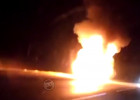 В сети появилось видео с полыхающей фурой на трассе в Пензенской области