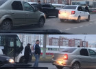 На проспекте Строителей в Пензе образовалась пробка из-за аварии