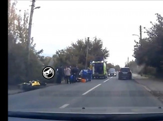 В Пензе на улице Свободы произошла жуткая авария с участием мотоцикла