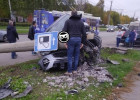 Опубликованы новые фото с места ДТП на улице Стасова в Пензе, где раскурочило машину