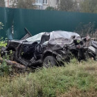 Жуткая авария под Пензой: «Приора» превратилась в железное месиво