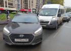 В Пензе из-за аварии с маршруткой встал в пробке микрорайон Западная поляна